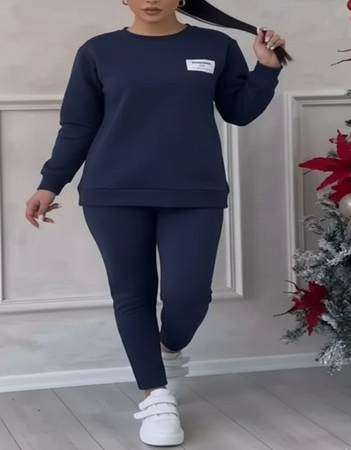 Load image into Gallery viewer, Mila Ultimate Comfy Sweatsuit Set with Asymmetrical Top
