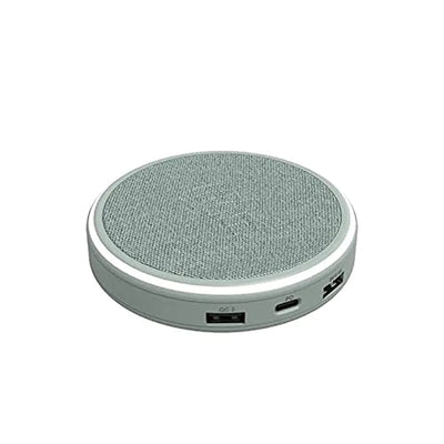 Estación de Carga Inalámbrica Halo para Teléfono Cargador Inalámbrico Universal para Teléfono con Puertos USB-A y USB-C para Dispositivos Habilitados para Qi Dispositivos USB Verde Orgánico