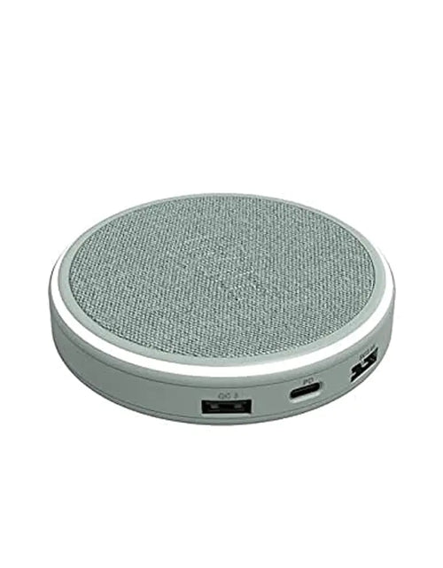 Cargar imagen en el visor de la galería, Estación de Carga Inalámbrica Halo para Teléfono Cargador Inalámbrico Universal para Teléfono con Puertos USB-A y USB-C para Dispositivos Habilitados para Qi Dispositivos USB Verde Orgánico
