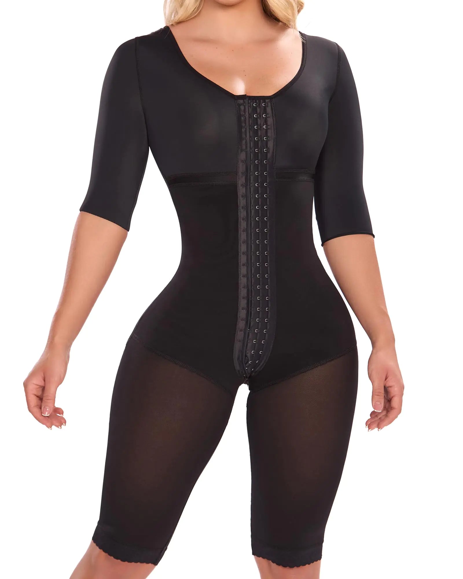 SHAPE CONCEPT Gaine 372 : Gaines Colombiennes Sculptantes Corps Entier Gaine Amincissante pour Femme Compression Haute Vêtement Sculptant Noir
