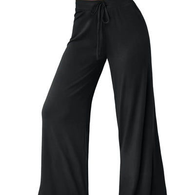 Trendy Queen Wide Leg Pants Woman Casual Yoga Pants Baggy Lounge Sweatpants Preppy Y2k Clothes Fall Fashion 2024 Black M