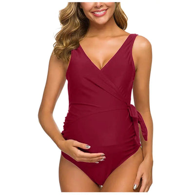 Stylish One-Piece Swimwear for Pregnant Women
