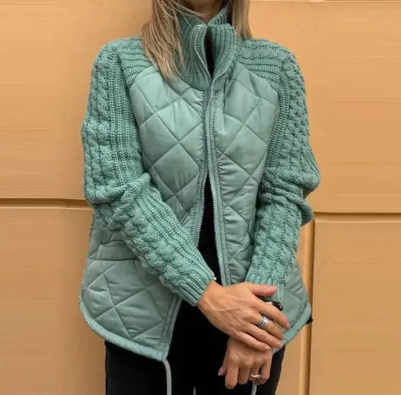 Chaqueta de algodón con cuello alto