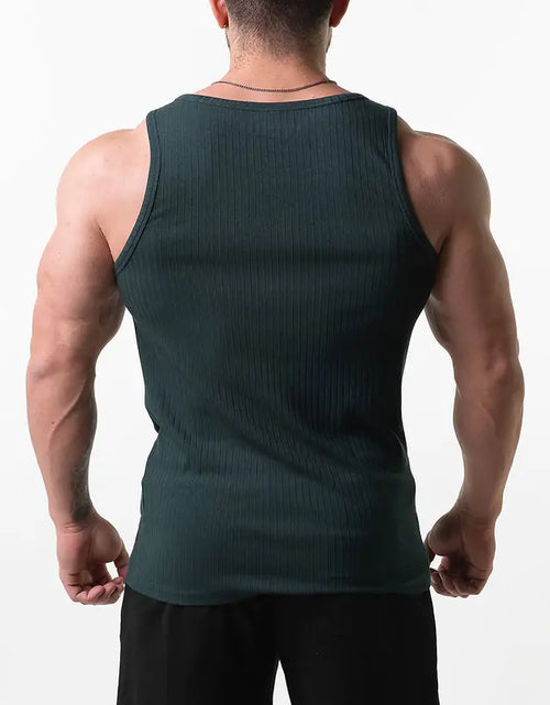 Load image into Gallery viewer, Cotton Men&#39;s Vest for Fashion Gym Exercise
