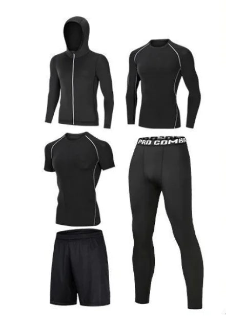 Load image into Gallery viewer, Men&#39;s 7-Piece Compression Running &amp; Gym Fitness Set
