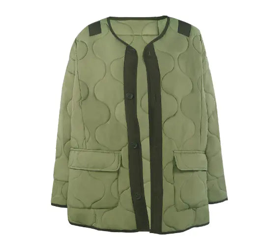 Single-breasted Casual Padded Jacket