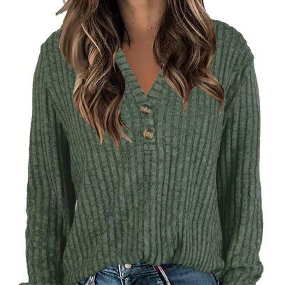 Suéteres tipo túnica de manga larga para mujer, ligeros, elegantes, casuales, con cuello en V, blusas verdes, talla XXG
