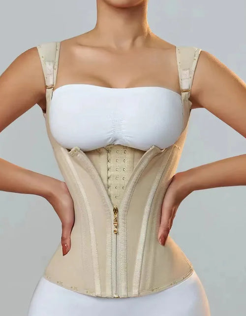 Load image into Gallery viewer, Retro Zipper Breasted Shapewear Top
