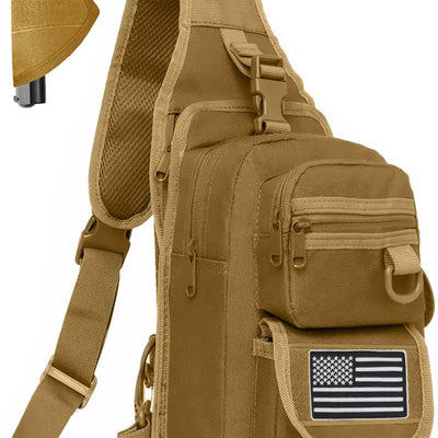 Vdones Gun Sling Bag for Men Crossbody Bag Compact CCW Sling Bag Water-resistant Gun Sling Bag Mens EDC Bag