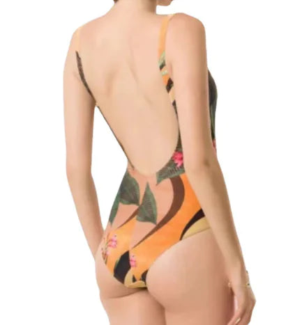 Wholesale Retro One-Piece Slimming Swimwear