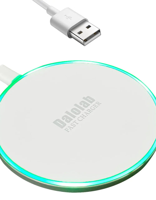 Charger l'image dans la visionneuse de galerie, Chargeur de téléphone sans fil 15W, station de charge intelligente sans fil Dalolab pour iPhone 15/14/13/12 Pro/Max/Plus/Mini Galaxy S24/S22/S20, chargeur d'écouteurs sans fil (adaptateur secteur non inclus)
