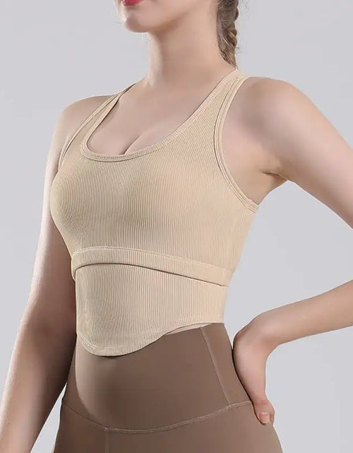 Load image into Gallery viewer, Cushioned Running Bra for Shock Absorption
