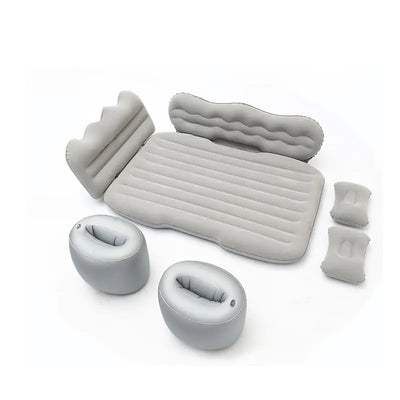 qiyue Car Air Mattress Bed - car air Mattress Back seat Inflatable SUV Camping Sleeping Pad for Truck Back Seat Backseat Bed with Pump & Pillows