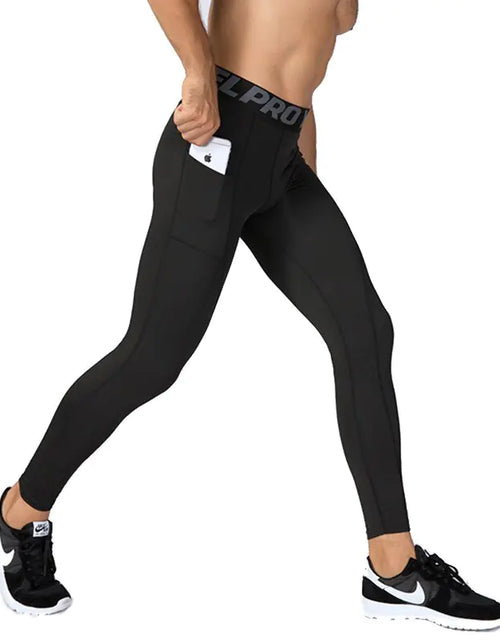 Load image into Gallery viewer, Custom Men’s Compression Leggings for Gym &amp; Running
