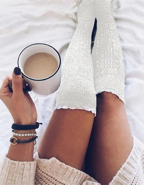 Load image into Gallery viewer, Knit Socks - Mid Calf Length Knitted Socks
