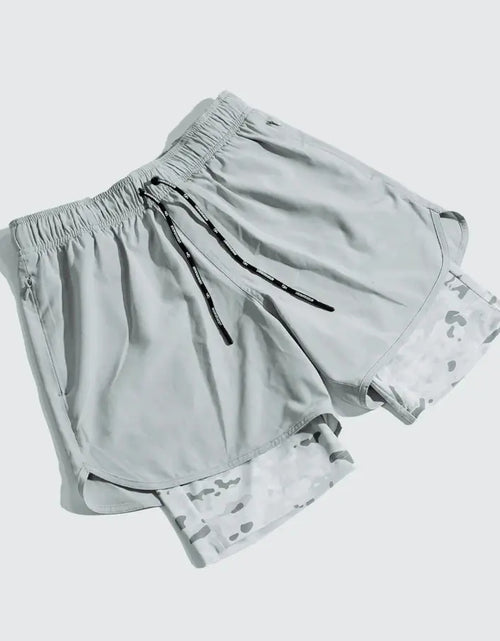 Load image into Gallery viewer, Double Layer Gym Pants with Loose Zip Pockets
