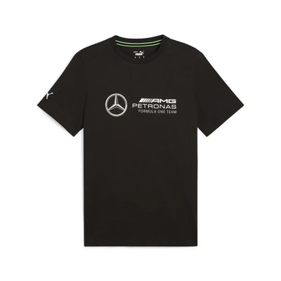 PUMA Mens Mercedes AMG Pertronas Essentials Logo Tee Black