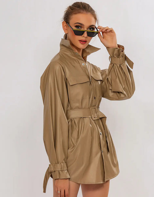 Load image into Gallery viewer, Textured Waist Lapel Street Jacket
