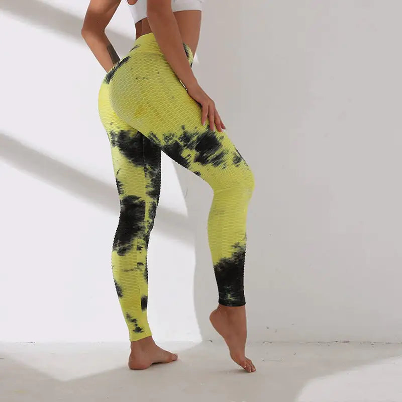 High Waist Tie-Dye Track Pants