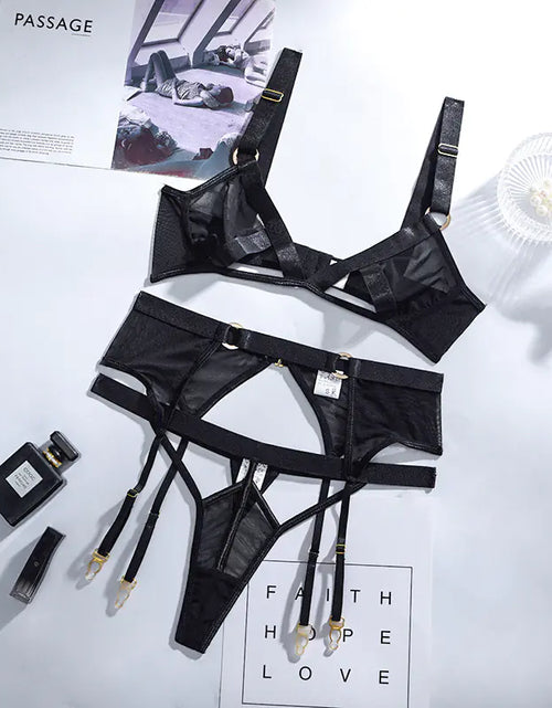 Load image into Gallery viewer, 2024 Women's Sheer Lace Lingerie Set (3 Pieces)
