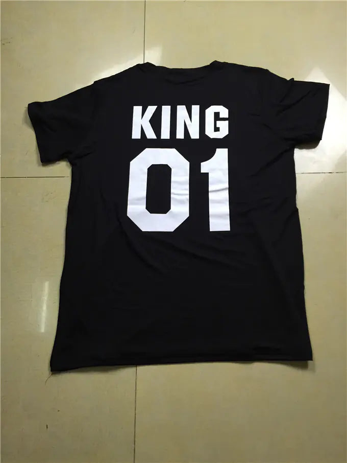 King and Queen Couple Short Sleeve T-Shirts