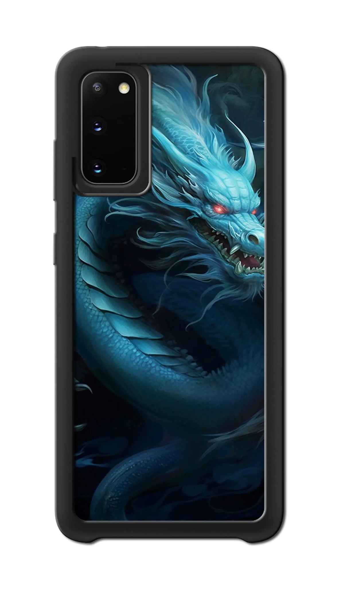 Funda de teléfono Jeuloth para Samsung Galaxy S20 - Carcasas de teléfono con diseño de dragón azul chino - Fundas de TPU - Protección contra caídas