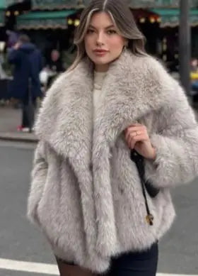 Load image into Gallery viewer, Winter Faux Fur Jacket
