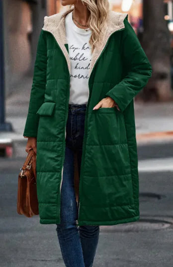 Load image into Gallery viewer, Simple Stitch Hooded Jacket
