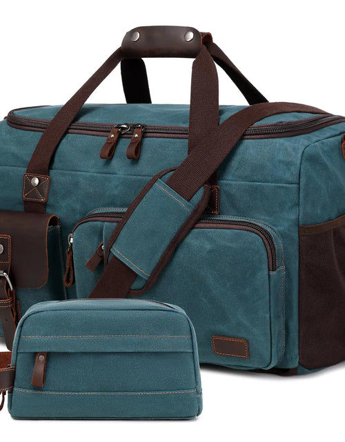 Load image into Gallery viewer, SHENHU Travel Duffle Bag Weekender Bag with Shoe Compartment Overnight Bag for Men Travel Bag Carry on Luggage Dark Green
