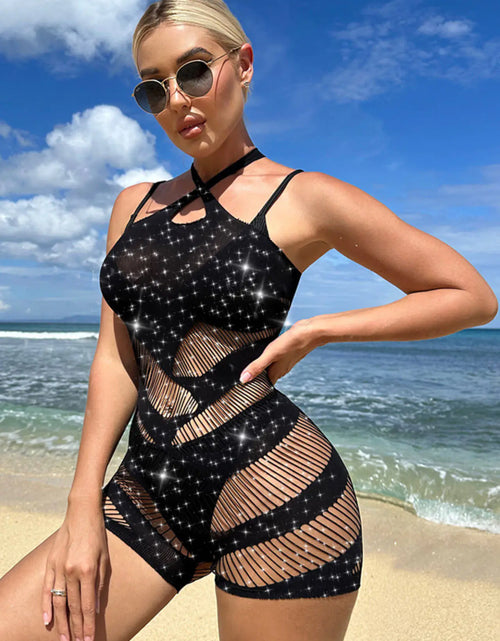 Load image into Gallery viewer, TZ97 Rhinestone Bodysuit Lingerie for Cross-Border Use
