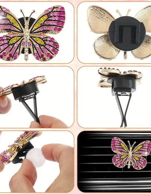 Load image into Gallery viewer, DIY Full Diamond Butterfly Car Air Vent Jewelry Accessories
