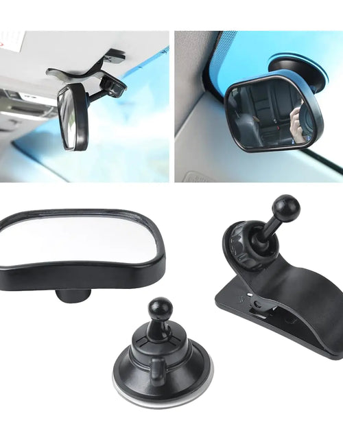 Load image into Gallery viewer, Ohleats Baby Car Mirror Shatter-Proof Backseat Rear Facing Mirror for Baby Infant Safety Monitor 360° Rotation Clear View Baby Mirror for Windshield Sun Visor Car Accessories
