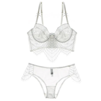 Ensemble de Lingerie Femme Sexy Transparent Bordure Dentelle