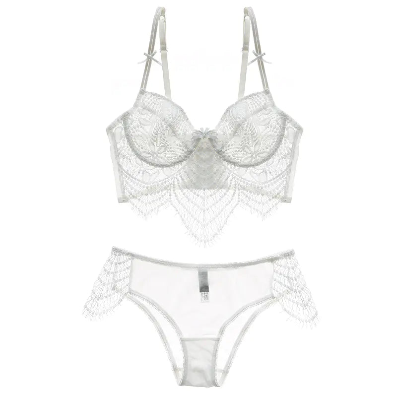 Ensemble de Lingerie Femme Sexy Transparent Bordure Dentelle