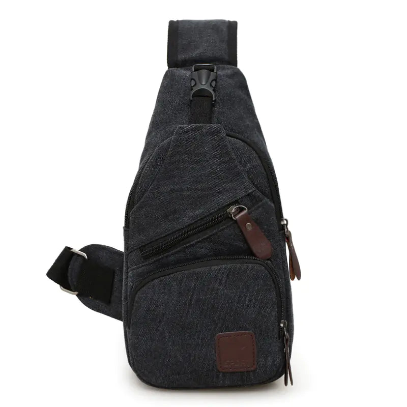 Canvas Crossbody Bag for Men - Trendy Chest Bag