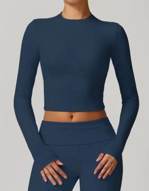 Load image into Gallery viewer, Slim Fit Long Sleeve Yoga Wear
