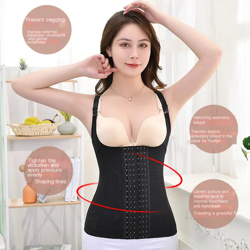 Nouvelle gaine post-partum à six rangées de boutons