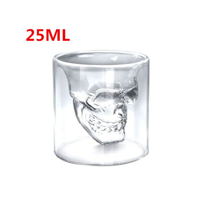 Skull Head Crystal Wine Glass