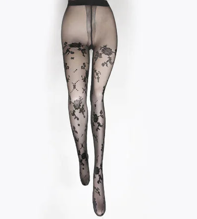 Charger l'image dans la visionneuse de galerie, Collants en velours imprimés de tatouages fantaisie

