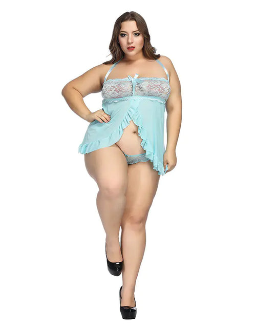 Load image into Gallery viewer, Plus Size Lace Lingerie Sleepwear for Women (Wholesale)
