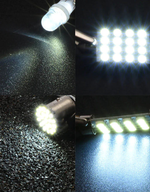 Cargar imagen en el visor de la galería, Kit de 14 luces LED interiores para coche T10 de 36 mm para techo, maletero y matrícula
