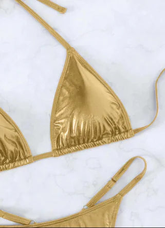 Velvet Bikini Swimwear Set
