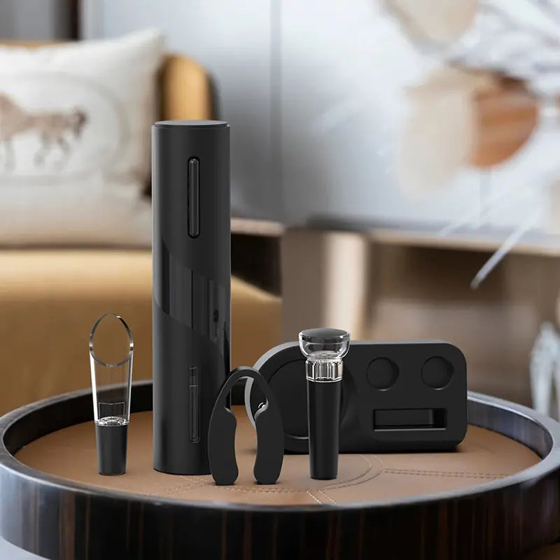 Wine Corkscrew with Ergonomic Handle and Foil Cutter