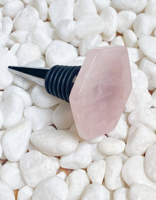 Load image into Gallery viewer, Soho Lounge Hexagon Stone Wine Stopper
