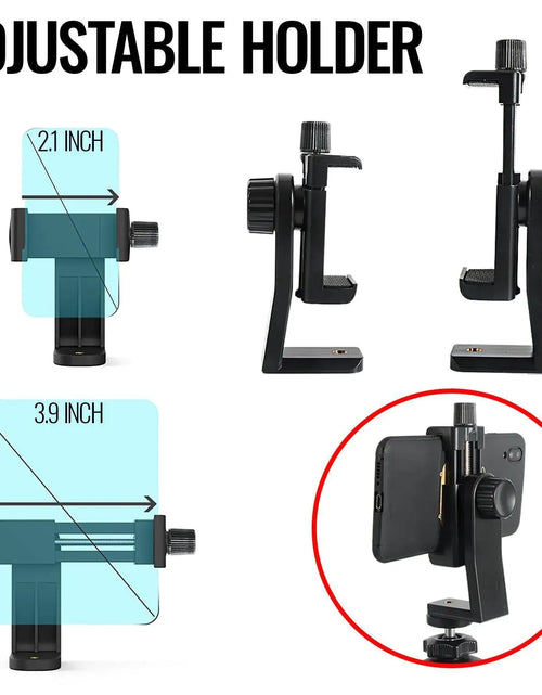 Cargar imagen en el visor de la galería, Soporte para Trípode de Smartphone Adaptador de Montaje para Cámara de Teléfono Accesorio para Filmar Video
