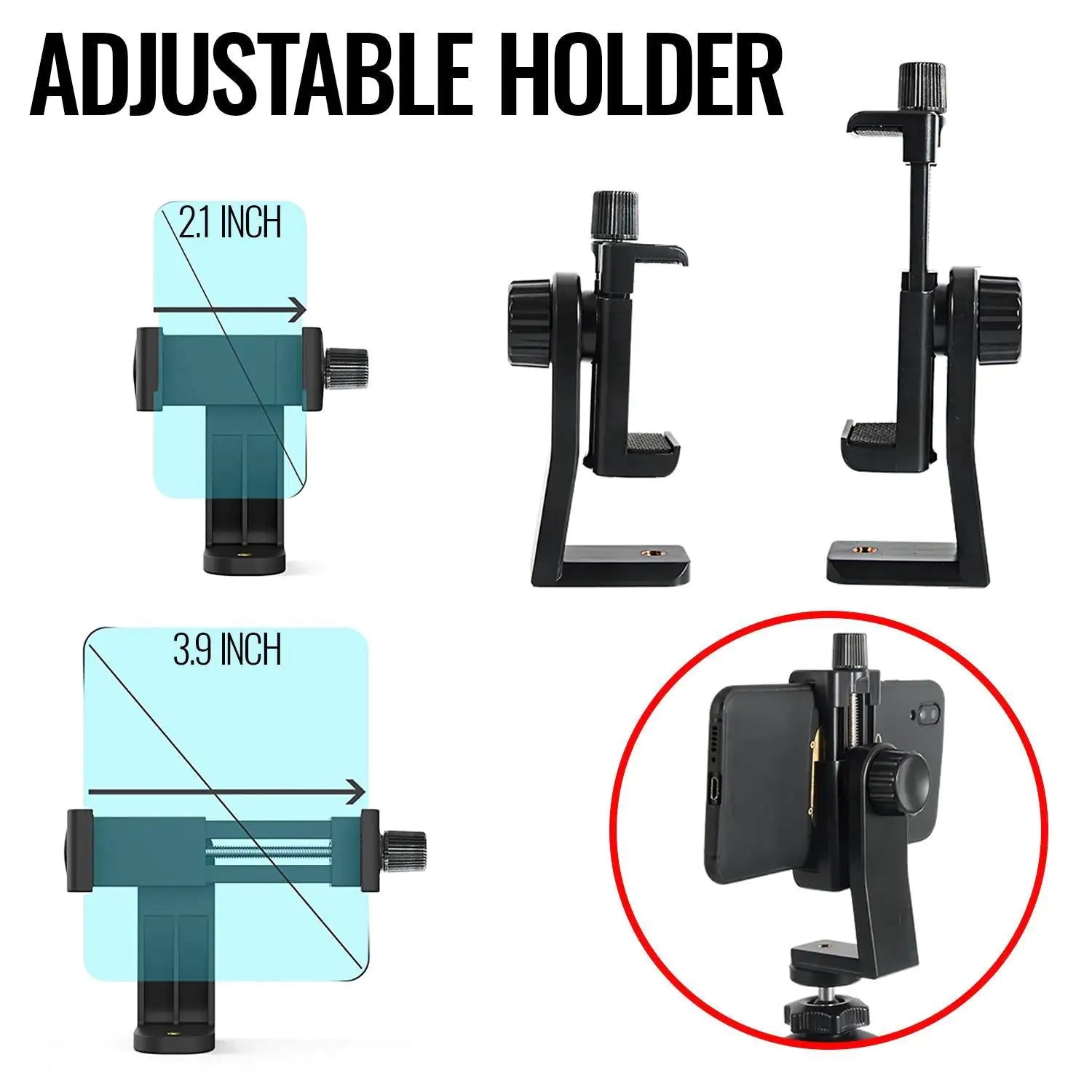 Soporte para Trípode de Smartphone Adaptador de Montaje para Cámara de Teléfono Accesorio para Filmar Video