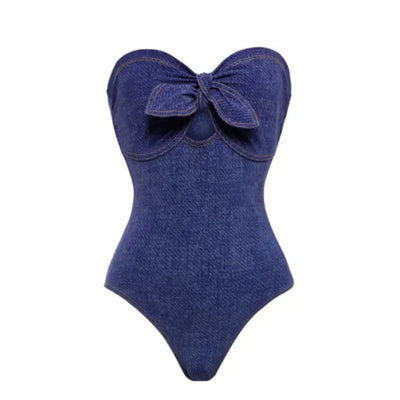 Elegant Women's One-Piece Slimming Swimwear Set