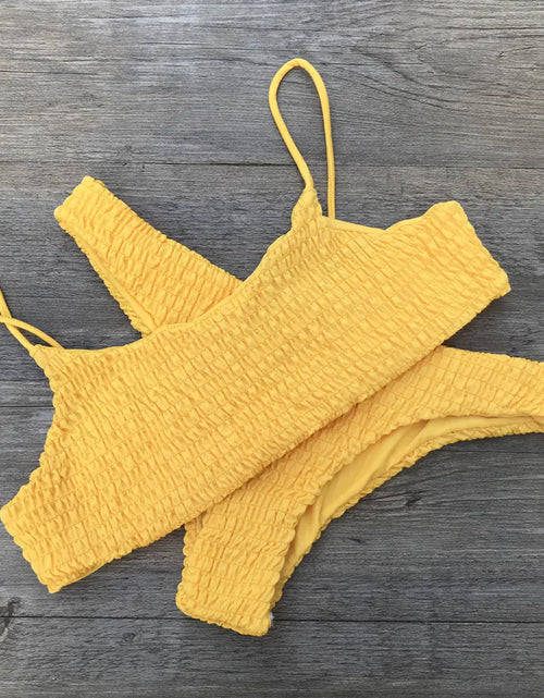 Load image into Gallery viewer, 2017 Sexy Ruffled Triangle Bikini Swimwear
