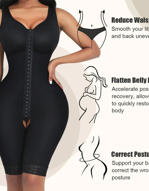 Load image into Gallery viewer, Plus Size Women's Full Body Shapewear with Abdominal Control
