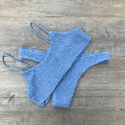 2017 Sexy Ruffled Triangle Bikini Swimwear